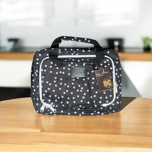 ***NWT*** Bang & Carsen Large Hanging Travel  Bag - Polka Dot Black and White